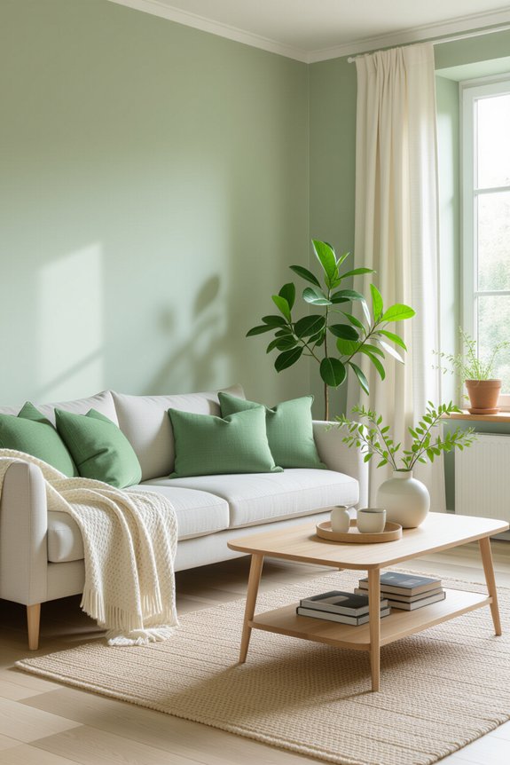 sage green creates calming retreats