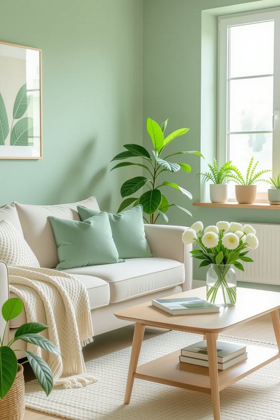 sage green creates calming spaces