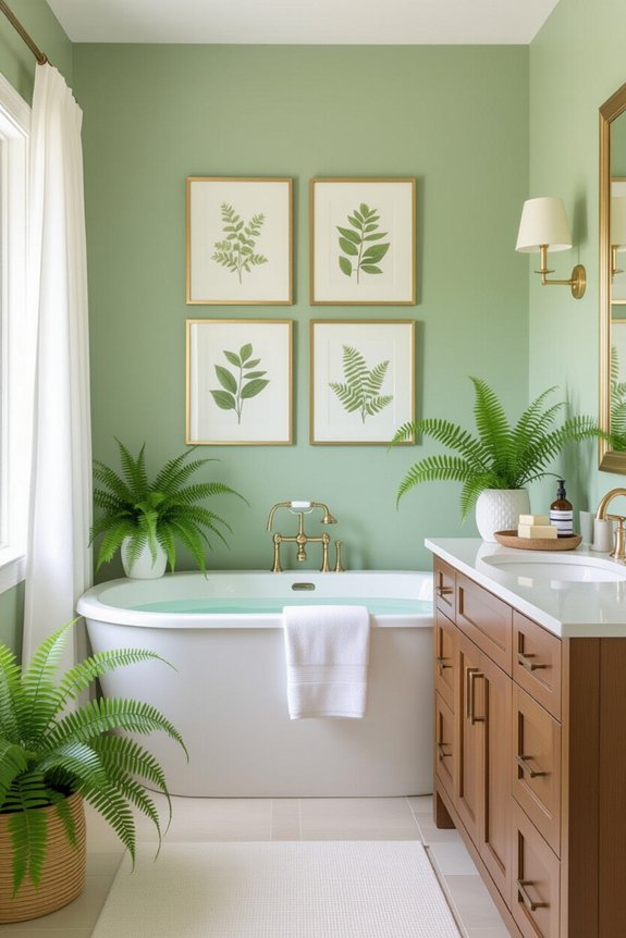 sage green serene sanctuary