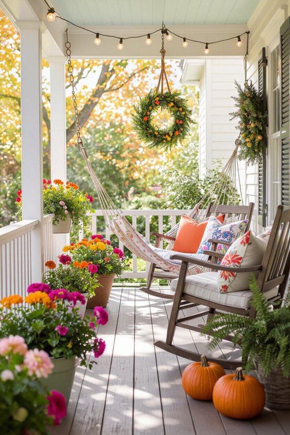 seasonal front porch decor