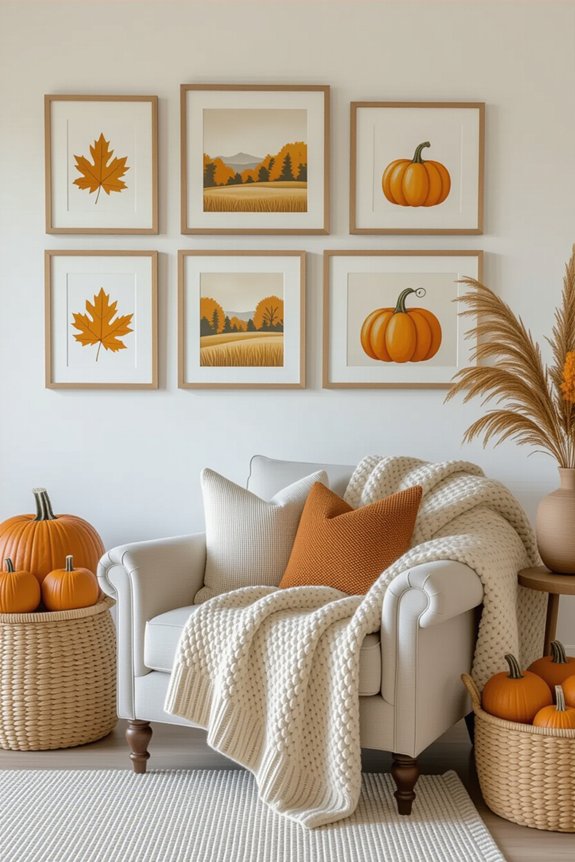 seasonal gallery wall updates
