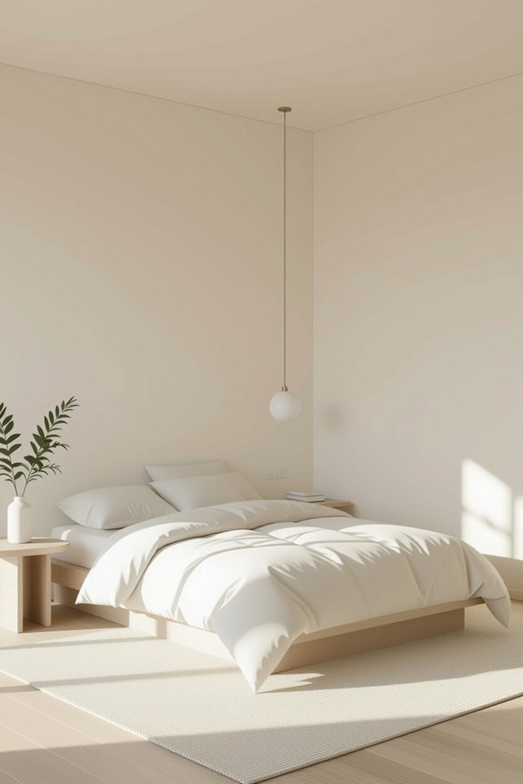 serene minimalist bedroom design