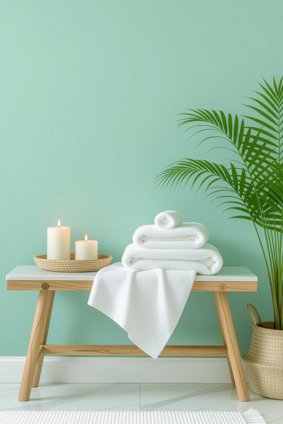 serene spa inspired color scheme