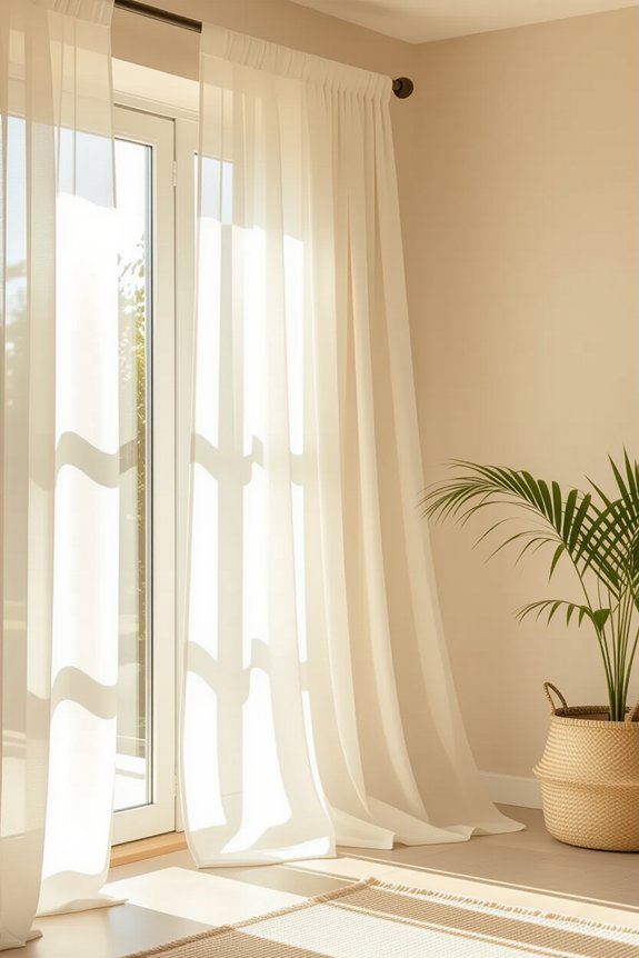 sheer curtains for elegance