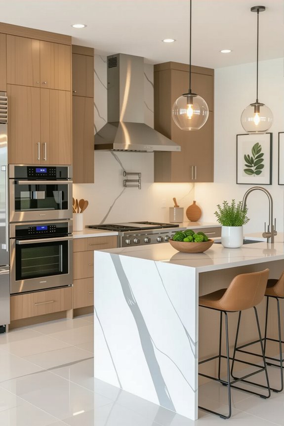 sleek modern kitchen appliances