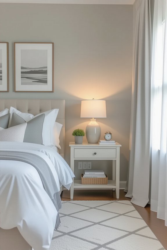 soothing gray bedroom elegance