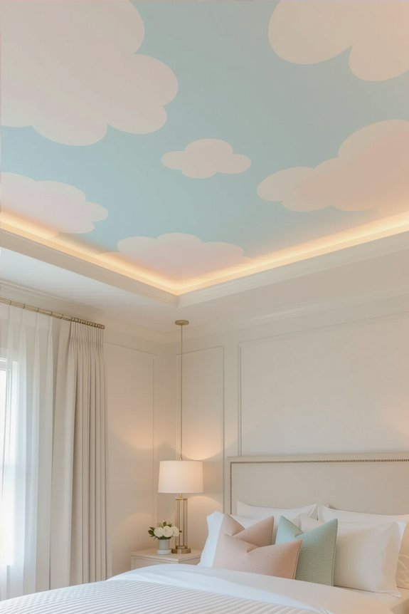 soothing soft pastel ceilings