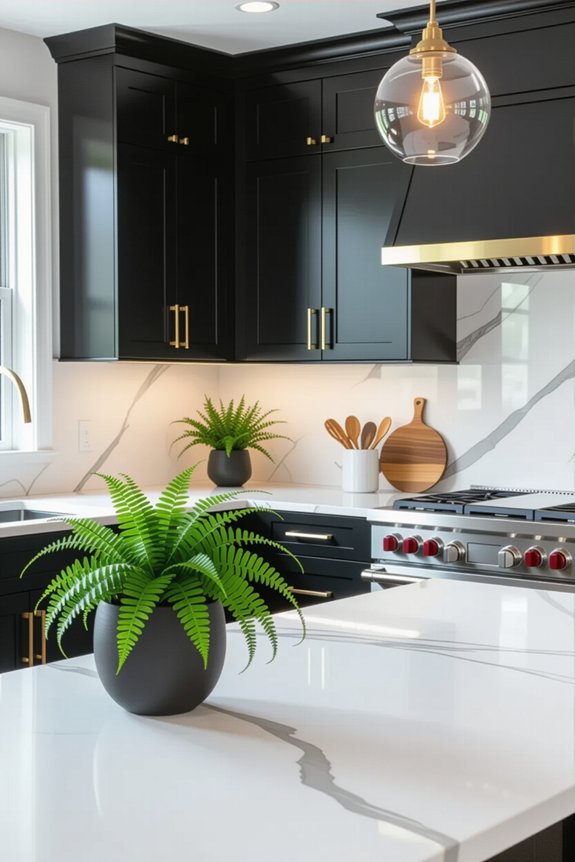 sophisticated cozy dark kitchens
