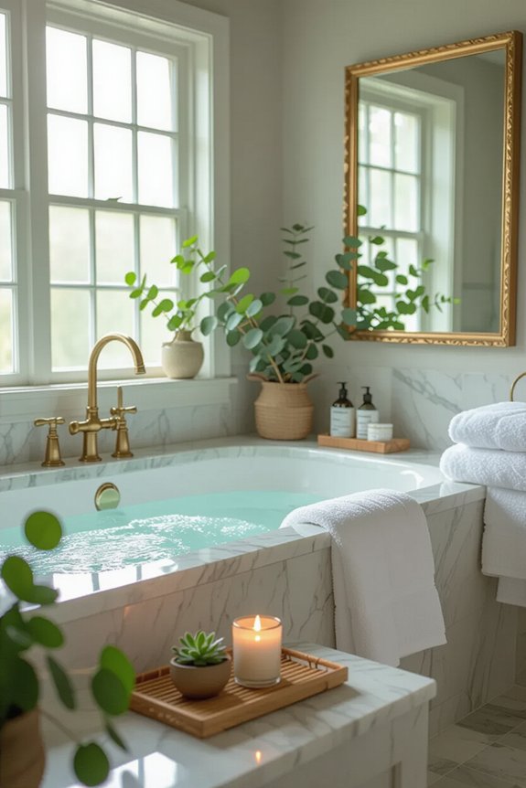 spa inspired bathroom makeover