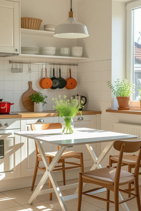 space saving foldable dining tables