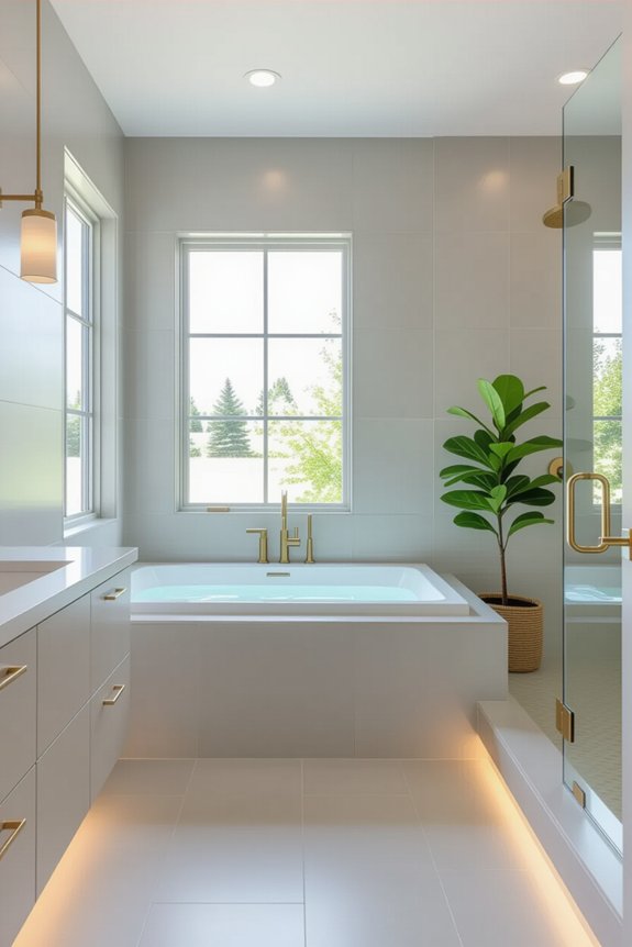 spacious stylish large tiles