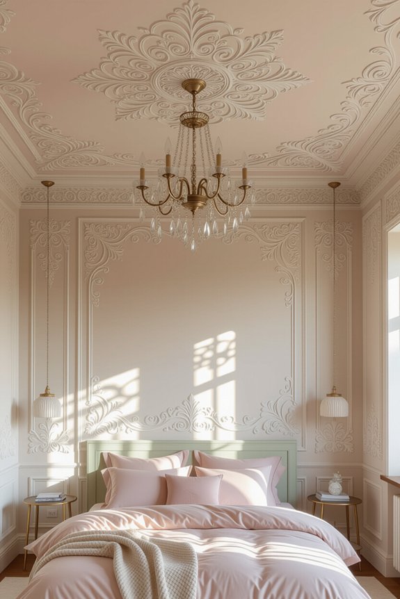 stenciled ceiling design inspiration