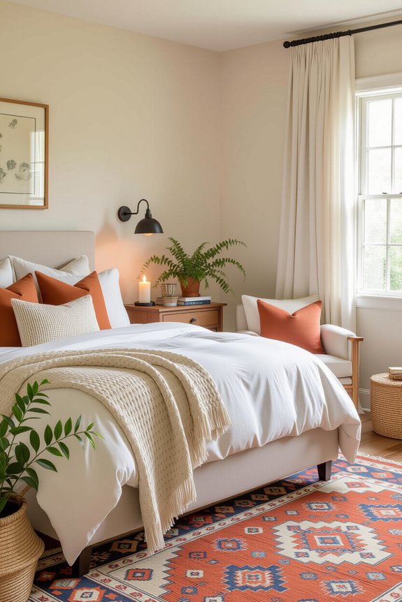 stylish and functional bedroom arrangement