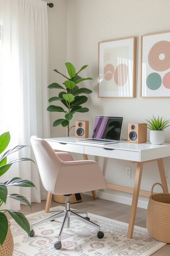 stylish and functional workspace