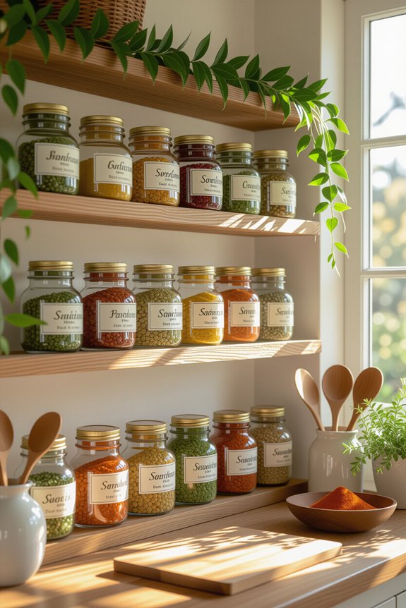 stylish and organized spice rack