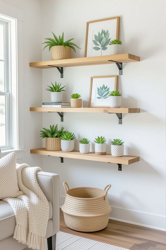 stylish dollar store shelves