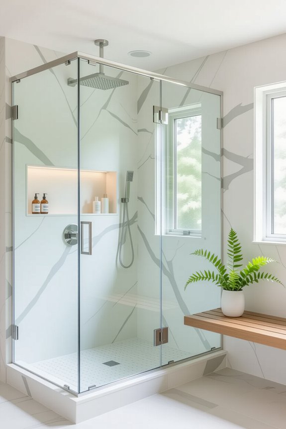 stylish materials for showers