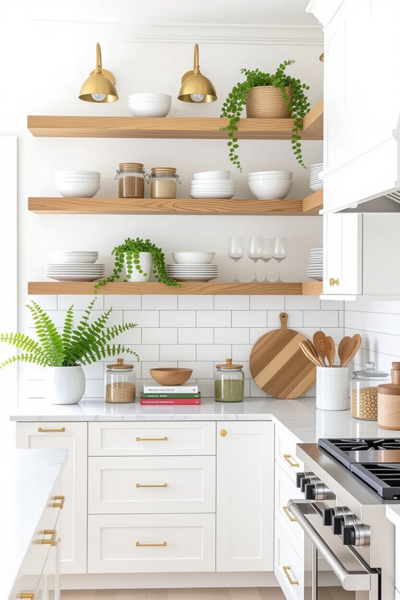 stylish open shelf balance