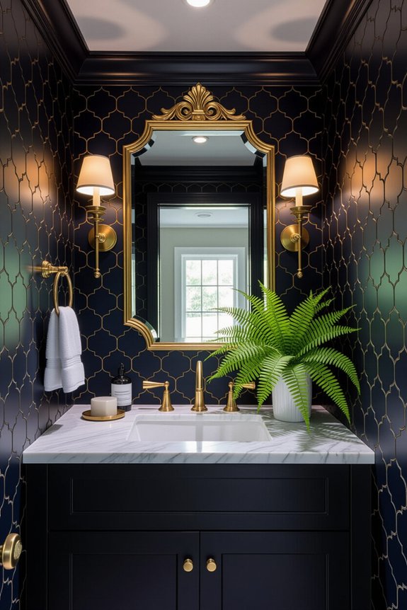 stylish powder room enhancements
