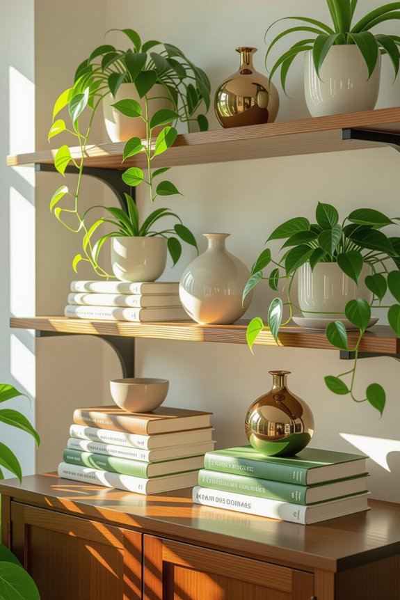 stylish shelves with personality