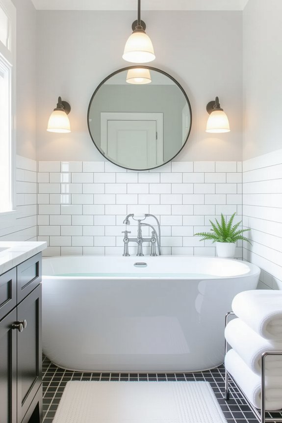stylish small black and white