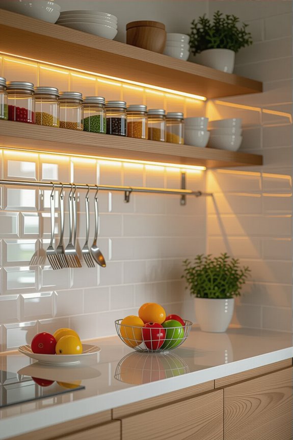 stylish storage backsplash ideas