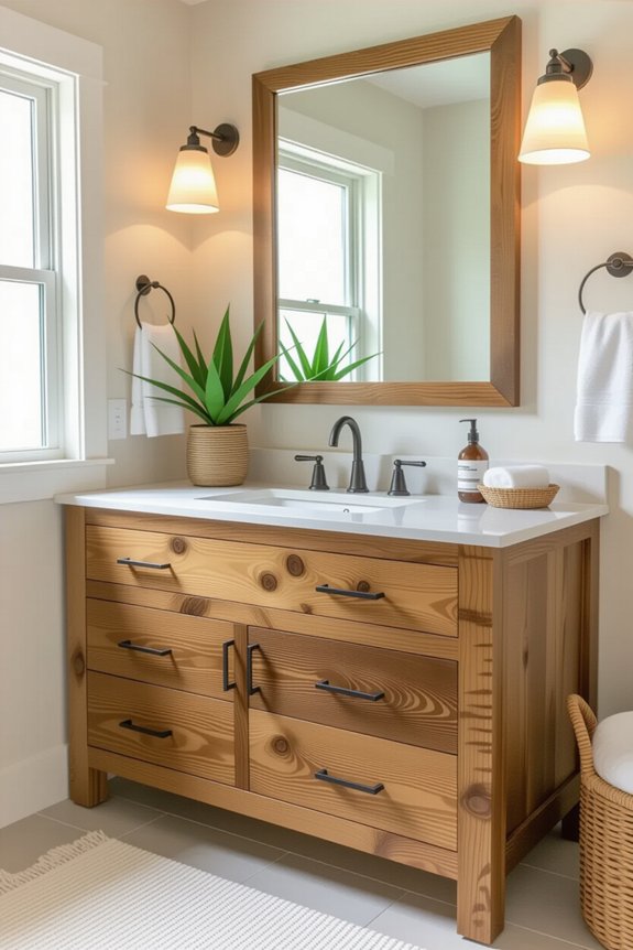 sustainable bathroom vanity materials
