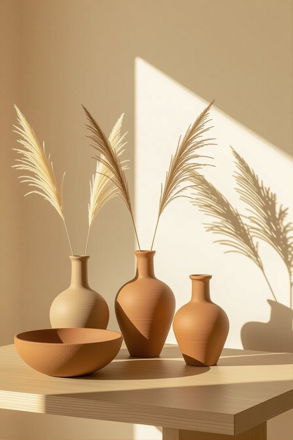 terracotta enhances minimalist design
