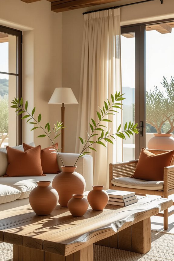 terracotta meets modern decor