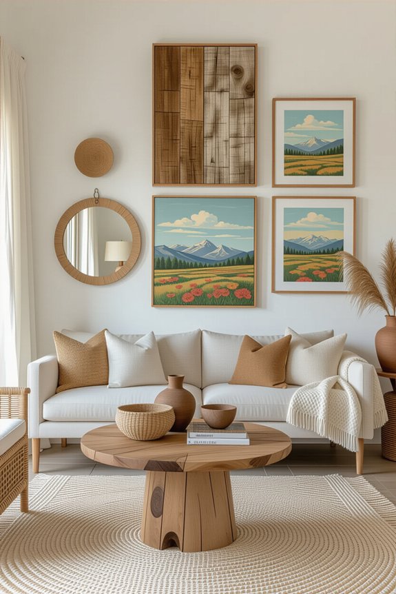 textured gallery wall inspiration