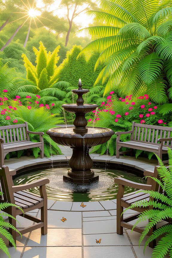 tranquil water garden retreat