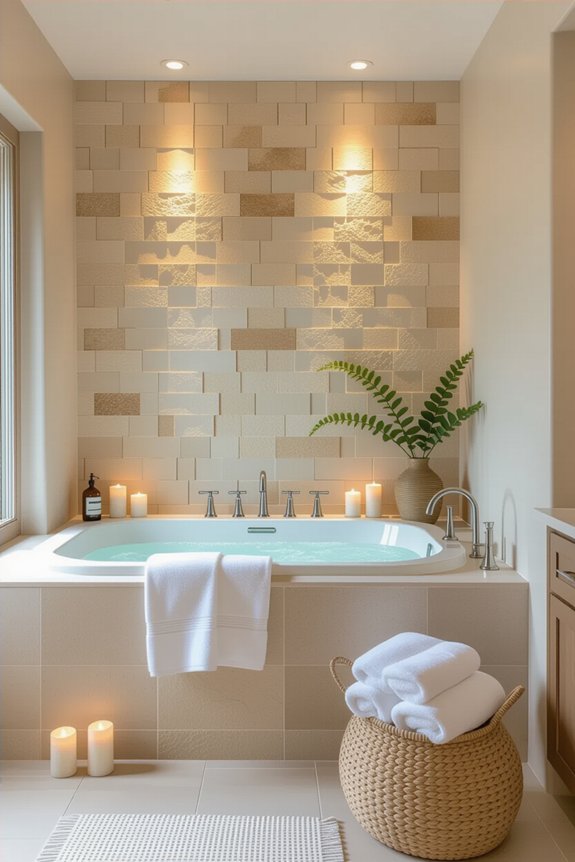 transform bathroom with accent walls