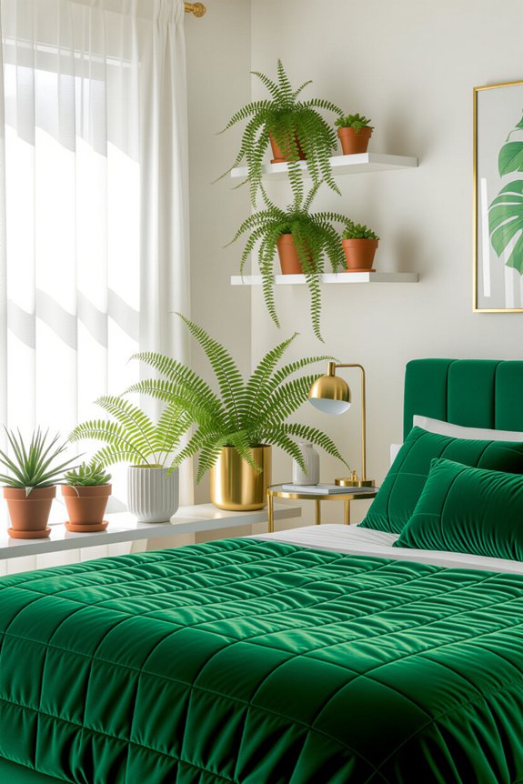 transform bedroom with greenery
