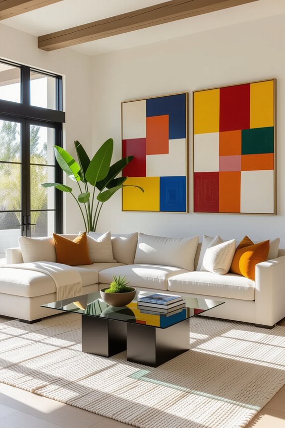 transform living room art