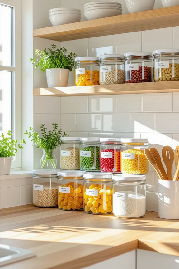 transform pantry with clear containers