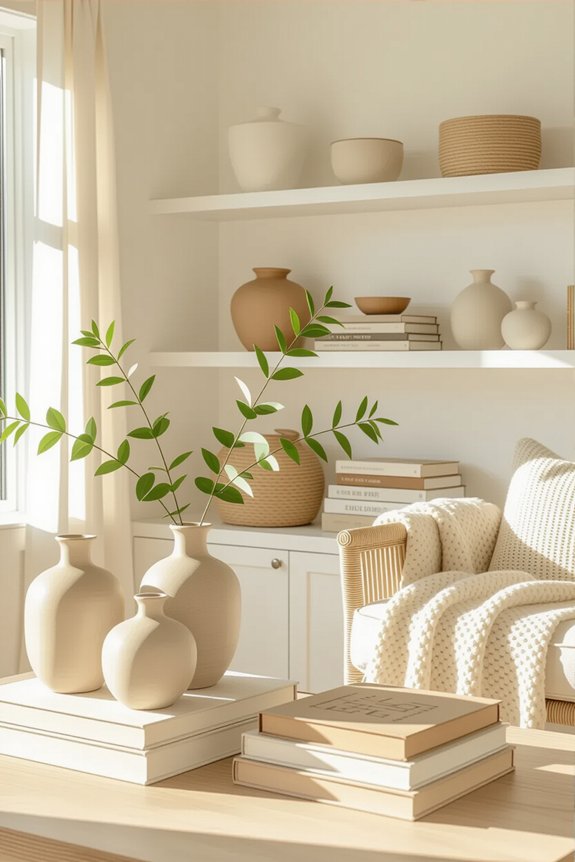 transform shelves with decor