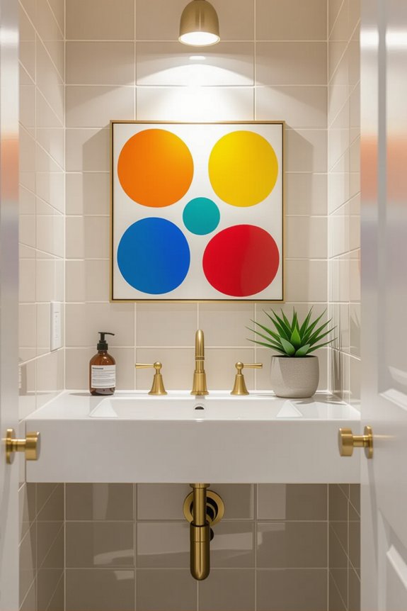 transform small bathroom artwork