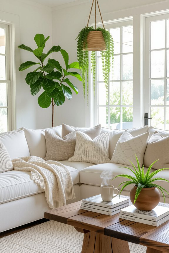 transform space with plants