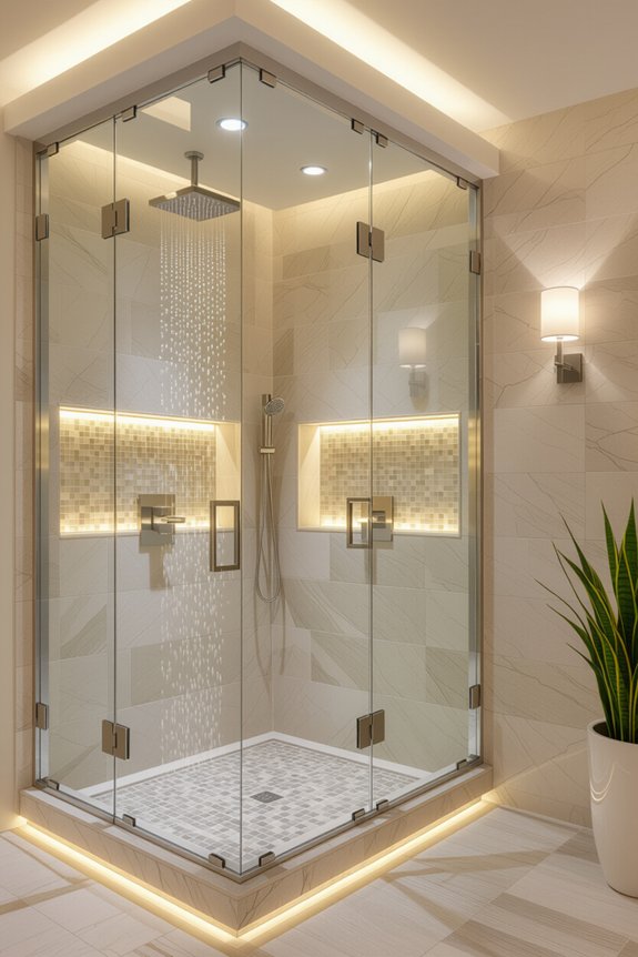 transformative lighting for showers