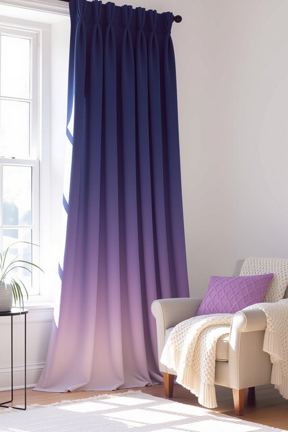 trendy diy ombre curtains