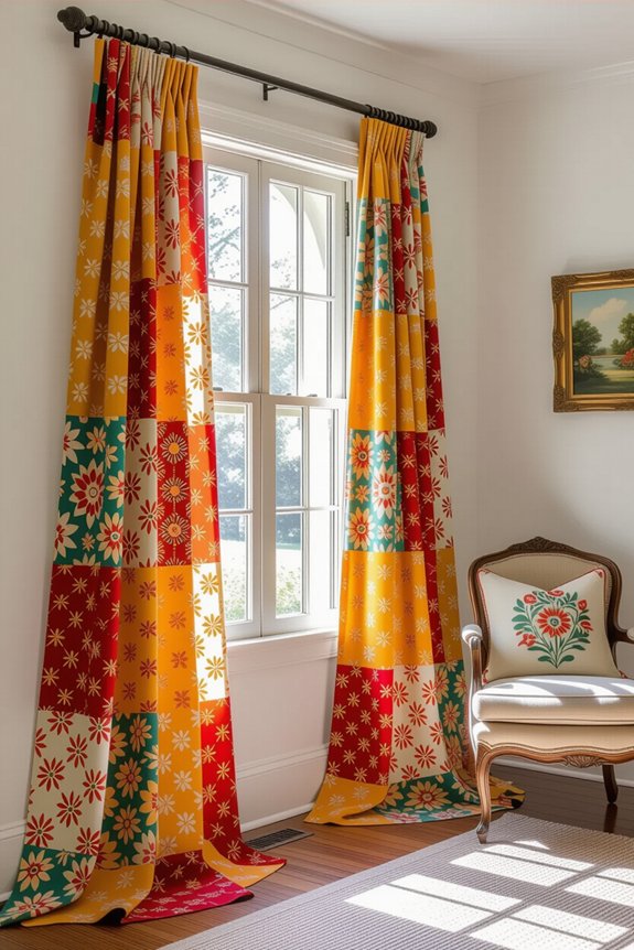 upcycle sheets into curtains