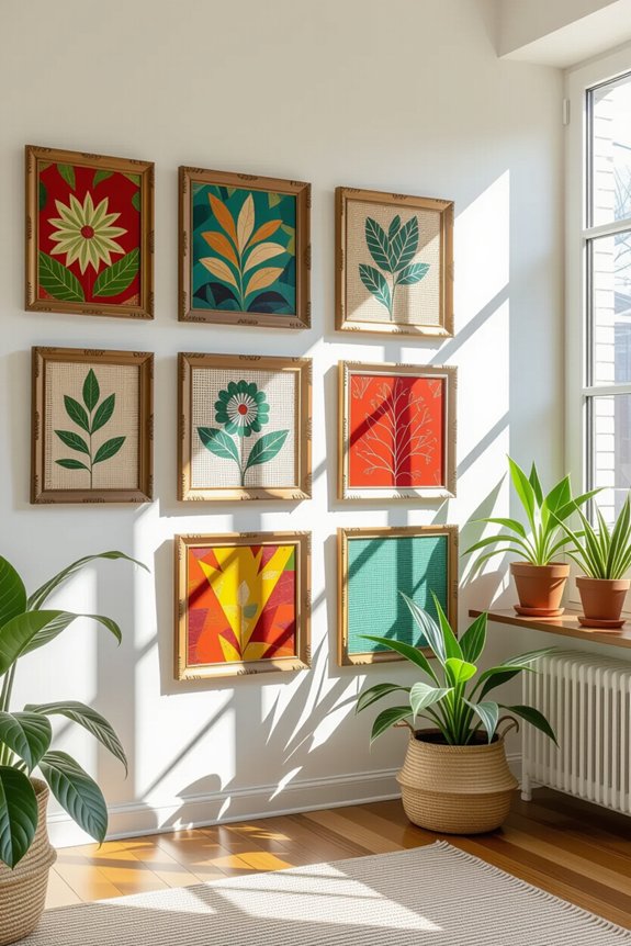 upcycled frames modern art