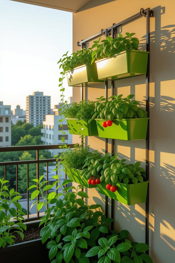 vertical herb and vegetable garden
