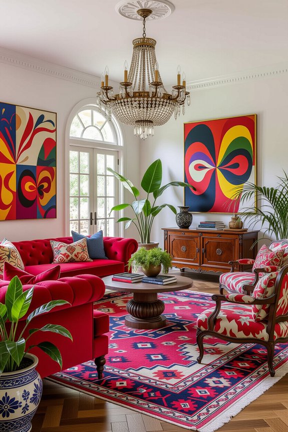 vibrant bold expressive decor