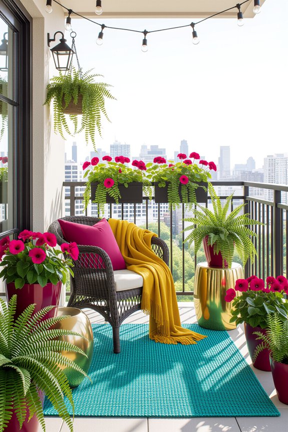 vibrant colors create coziness