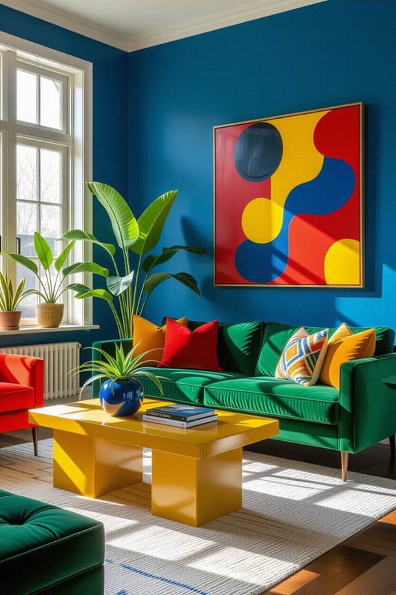 vibrant furniture color harmony