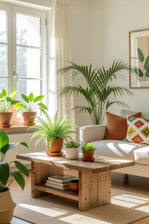 vibrant indoor plant oasis