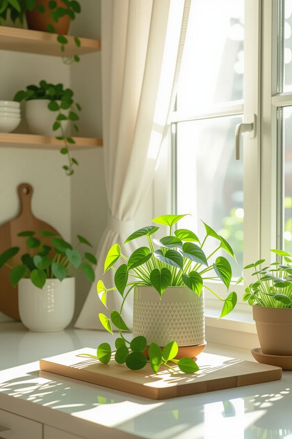 vibrant plants for kitchens