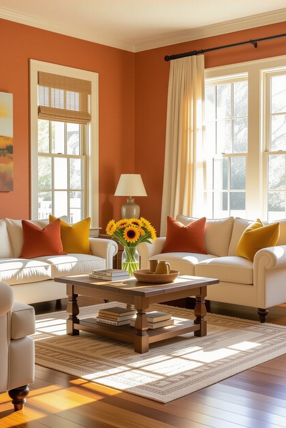 warm inviting living colors