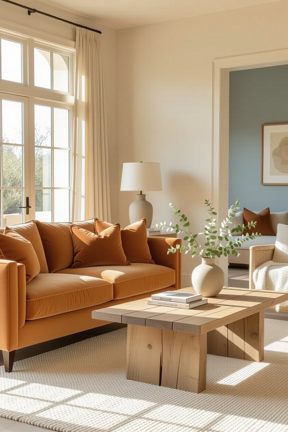 warm neutrals create coziness